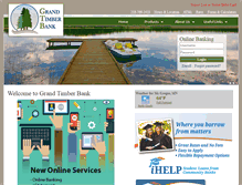 Tablet Screenshot of grandtimberbank.com